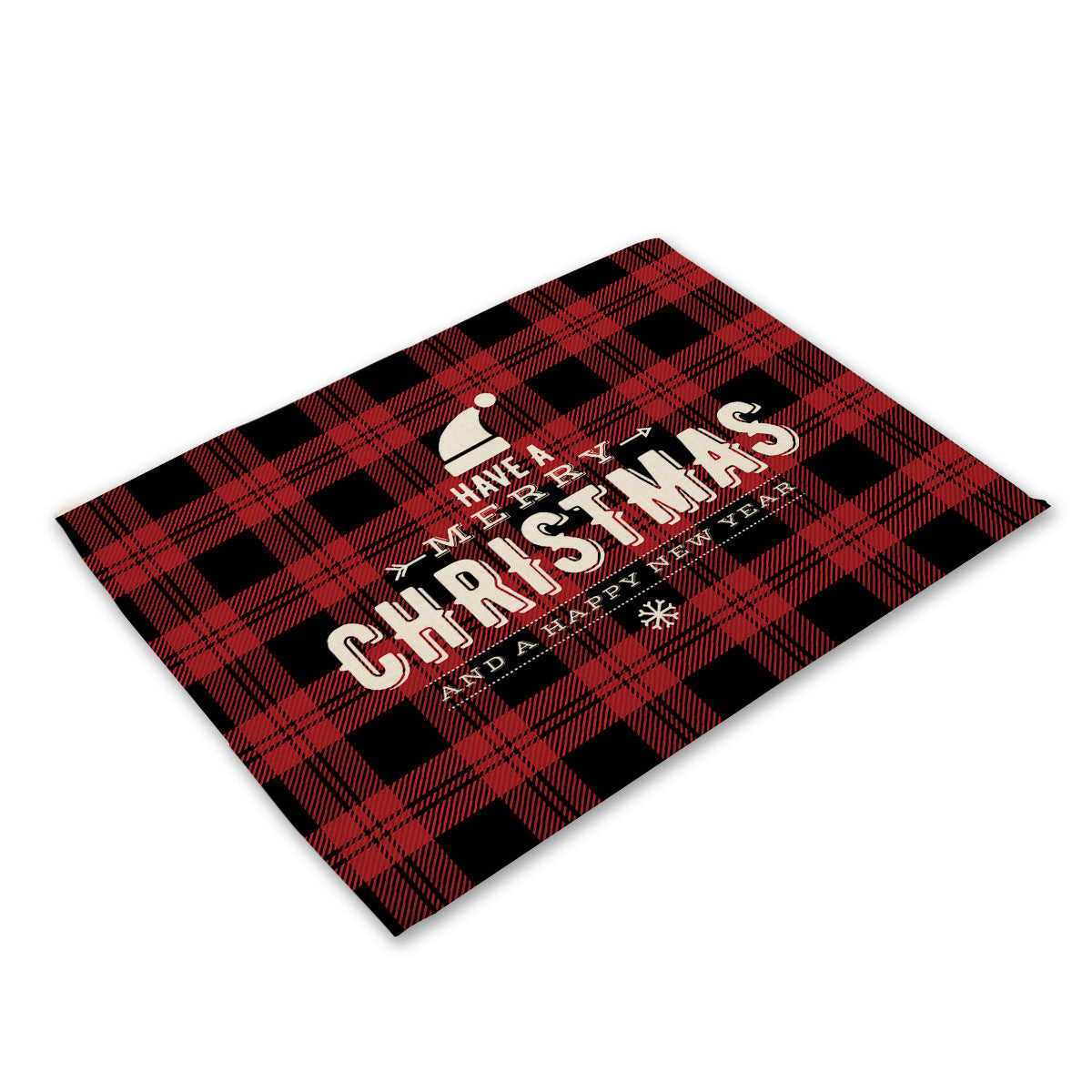 Christmas Series Cotton And Linen Placemat Dining Table Cushion Heat Proof Mat Anti-scald - Seasonal Chic Variety