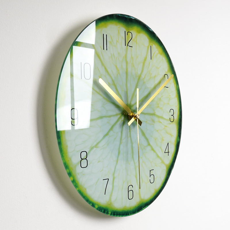 Luxury Silent Wall Clock Living Room Glass Clocks Wall - Seasonal Chic Variety