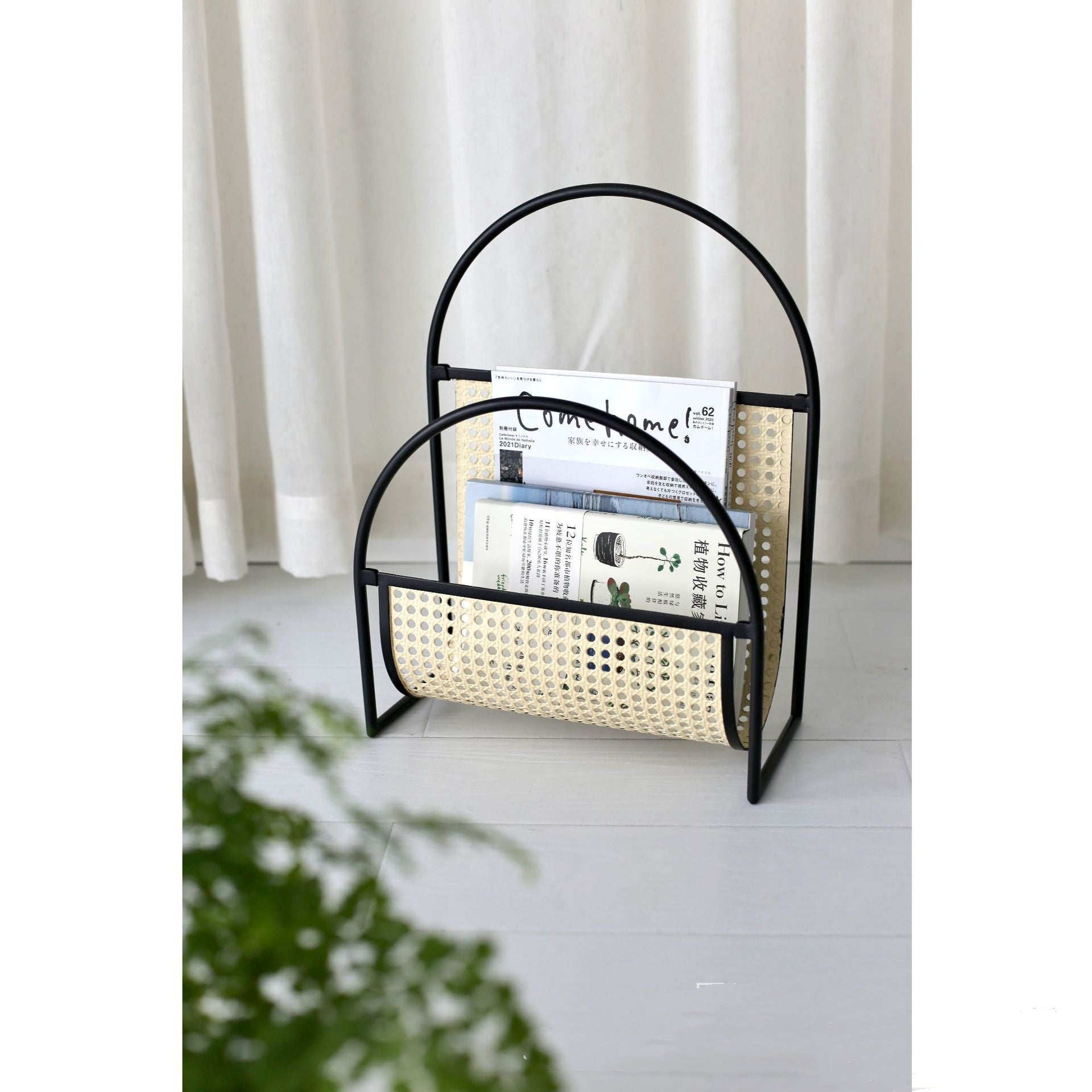 Retro Living Room Sofa Storage INS Cafe Magazine Rack - Seasonal Chic Variety