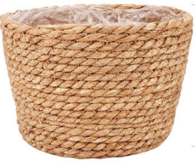 Storage Basket Plant Flower Pot Straw Seaweed Weaving Mechanism Amazon Size Plant Basket Interior Decorative Flower Pot - Seasonal Chic Variety