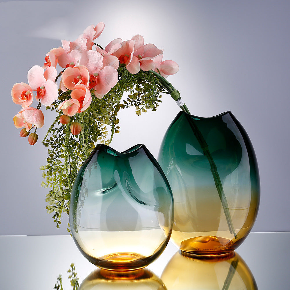 Hand Blown Handmade Glass Vase - Seasonal Chic Variety