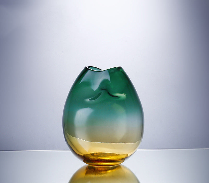 Hand Blown Handmade Glass Vase - Seasonal Chic Variety