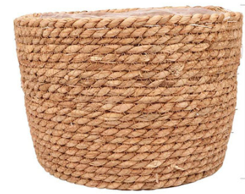 Storage Basket Plant Flower Pot Straw Seaweed Weaving Mechanism Amazon Size Plant Basket Interior Decorative Flower Pot - Seasonal Chic Variety