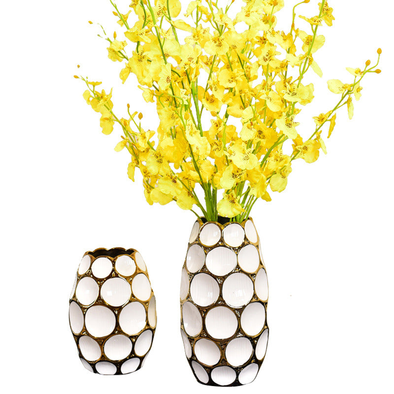 Light Luxury Vase Decoration Living Room Flower Arrangement - Seasonal Chic Variety