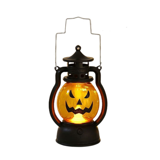 Halloween Lantern Portable Jack O Lanterns Retro Pumpkin Lantern Cute Halloween Decorations 1PCS