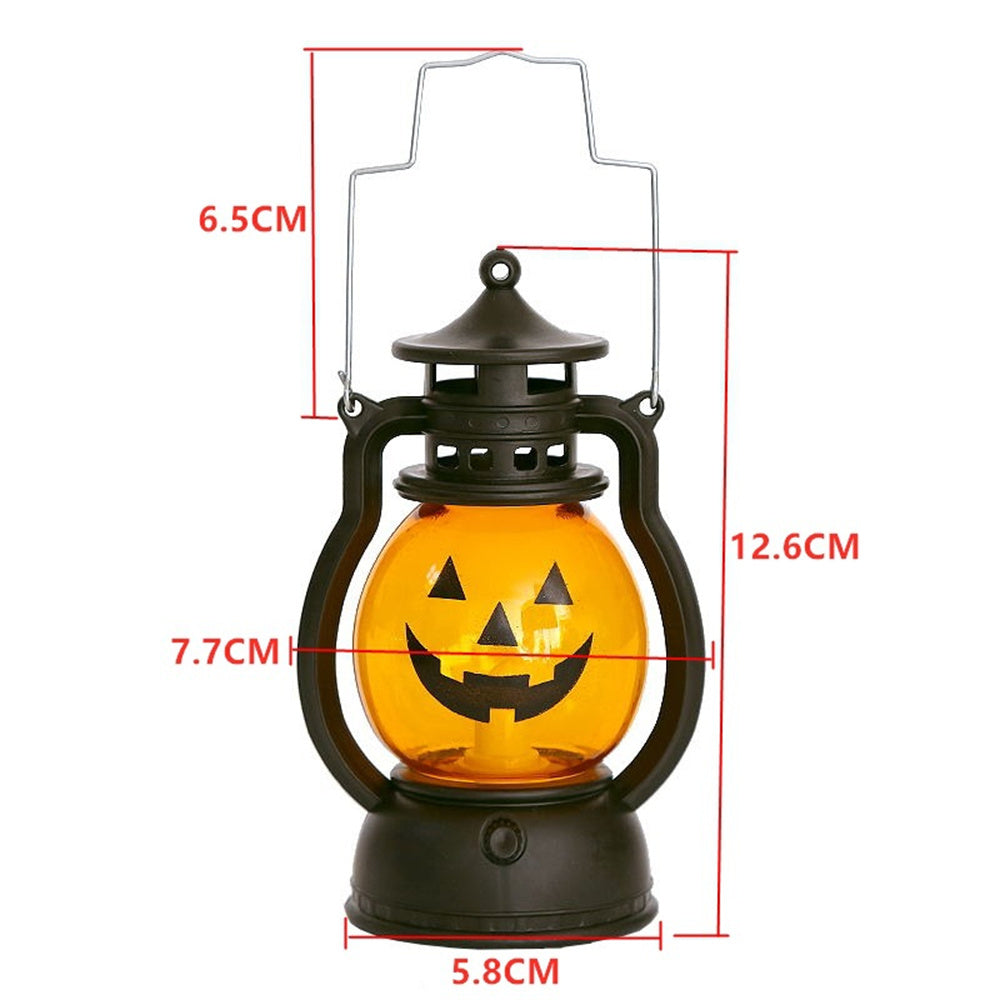 Halloween Lantern Portable Jack O Lanterns Retro Pumpkin Lantern Cute Halloween Decorations 1PCS