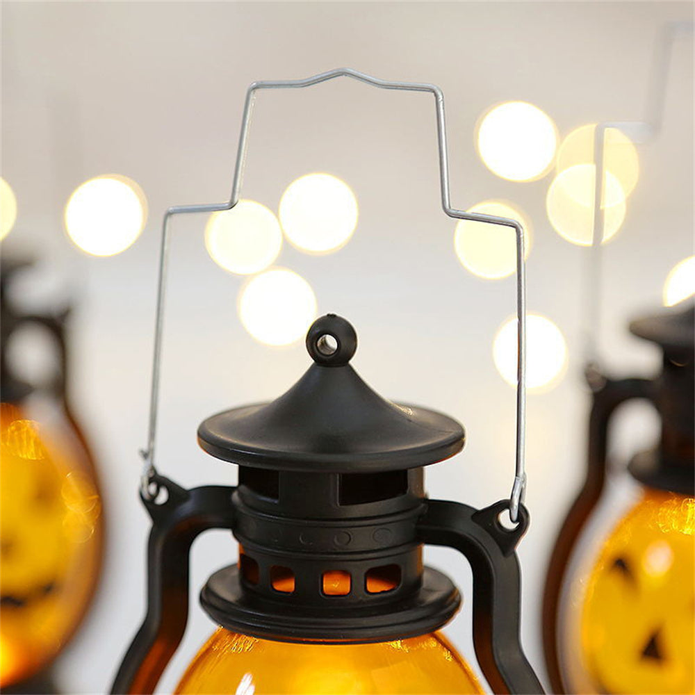 Halloween Lantern Portable Jack O Lanterns Retro Pumpkin Lantern Cute Halloween Decorations 1PCS