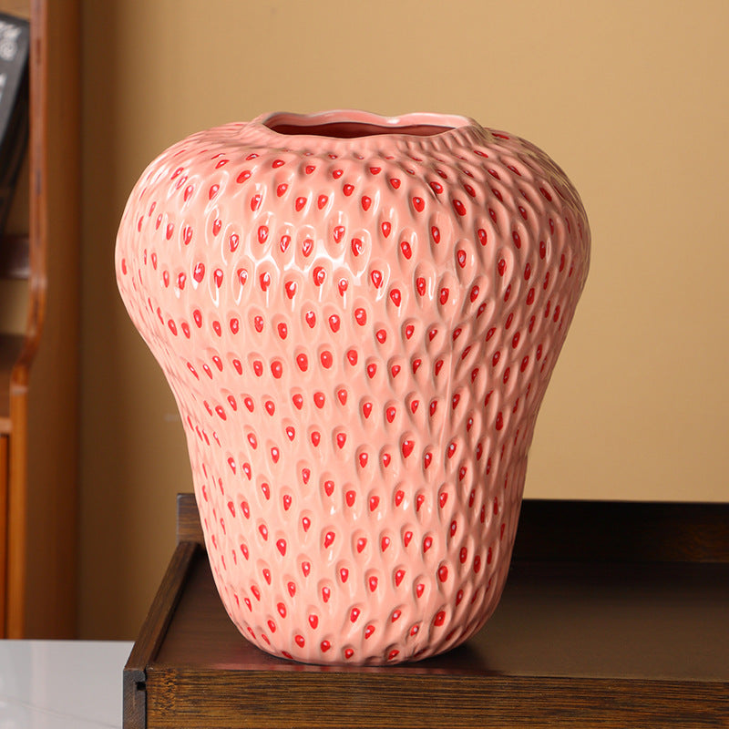 Home Dried Strawberry Vase Living Room - Seasonal Chic Variety