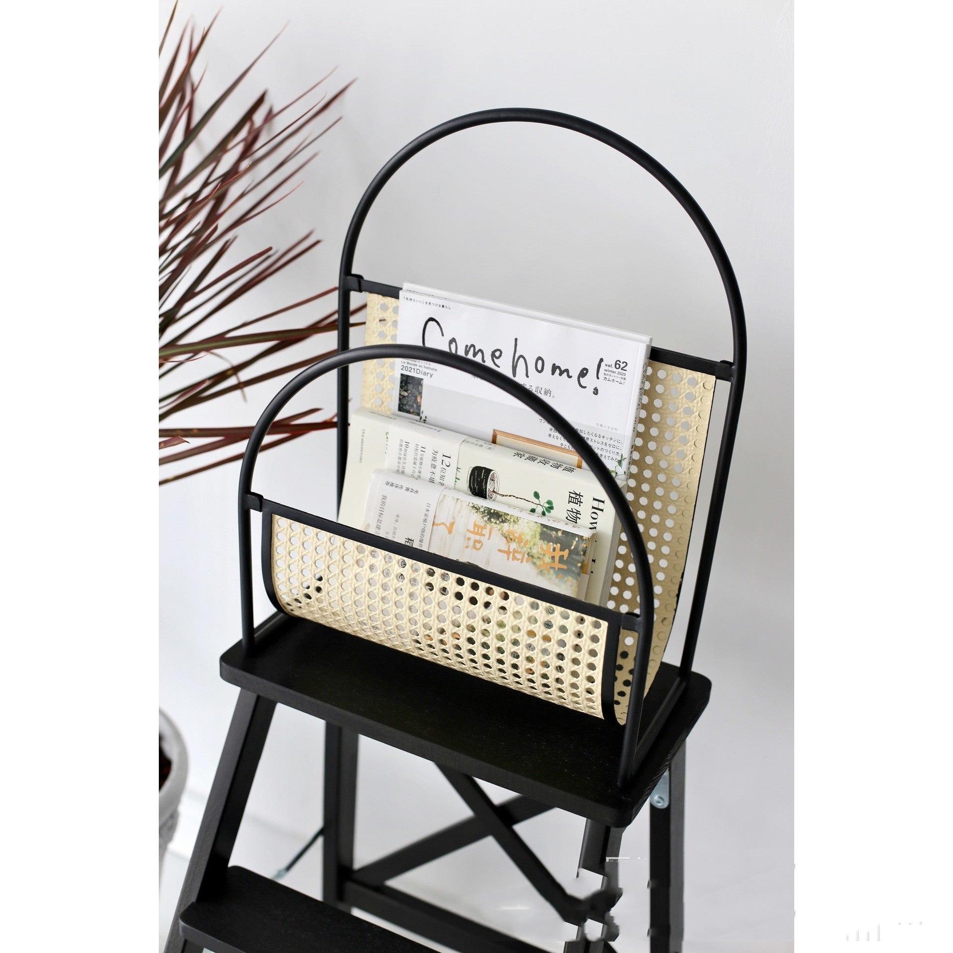 Retro Living Room Sofa Storage INS Cafe Magazine Rack - Seasonal Chic Variety