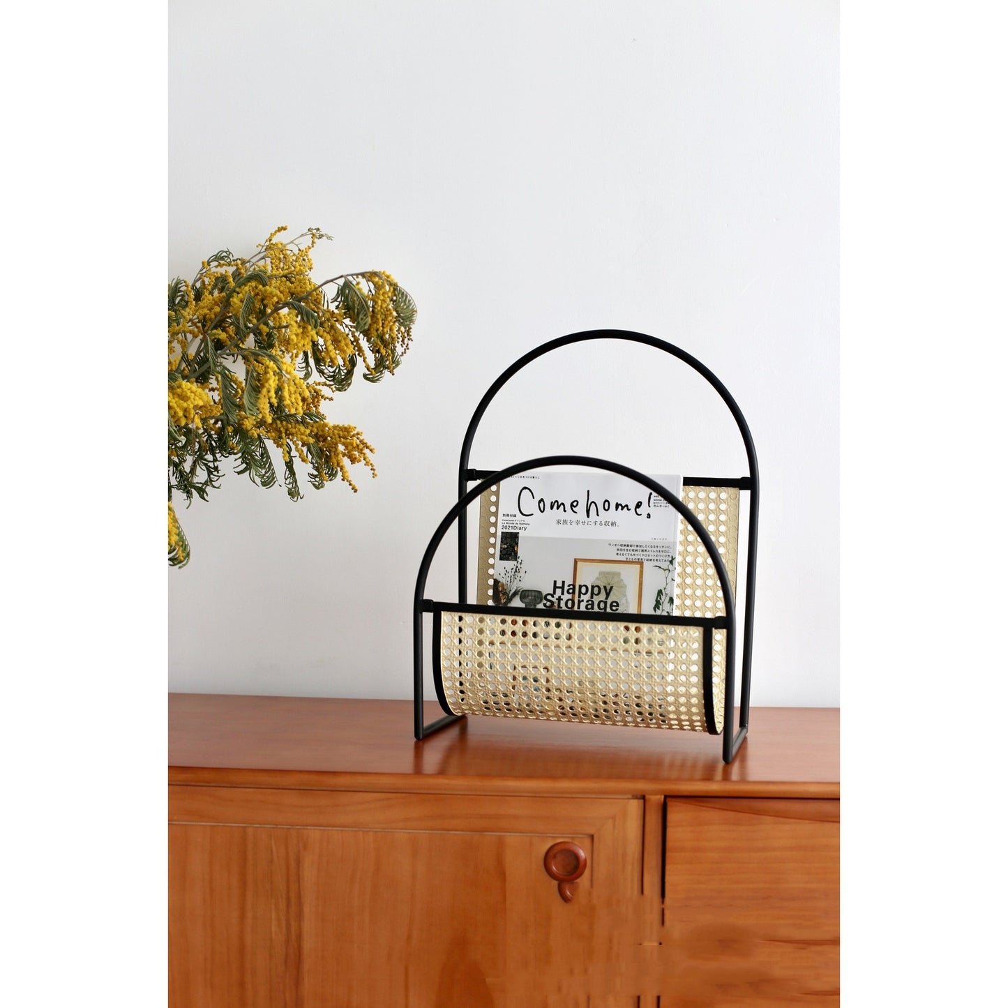 Retro Living Room Sofa Storage INS Cafe Magazine Rack - Seasonal Chic Variety