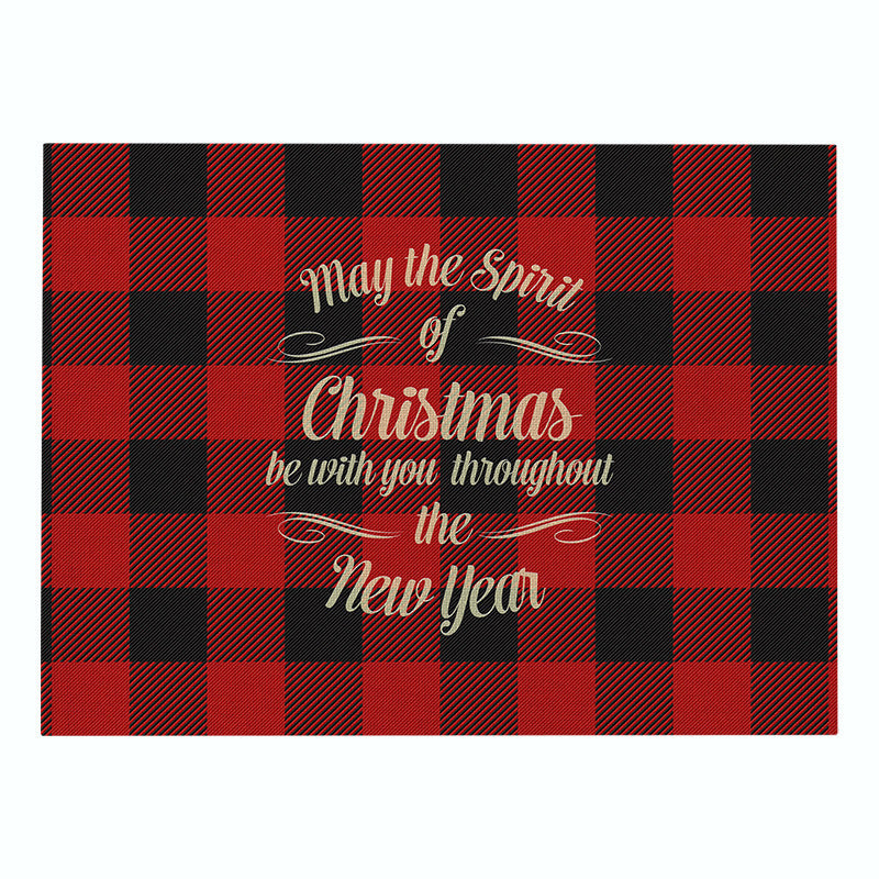 Christmas Series Cotton And Linen Placemat Dining Table Cushion Heat Proof Mat Anti-scald - Seasonal Chic Variety