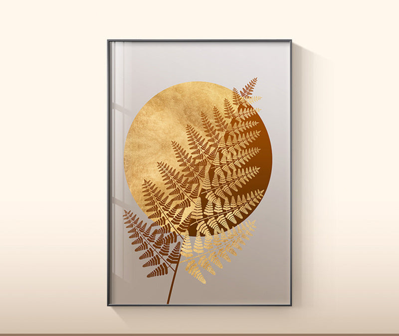 Plant Leaf Wall Art Canvas Painting - Seasonal Chic Variety