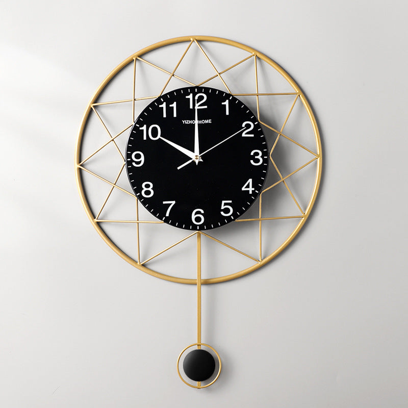 Nordic Wall Clock Creative Living Room - Seasonal Chic Variety