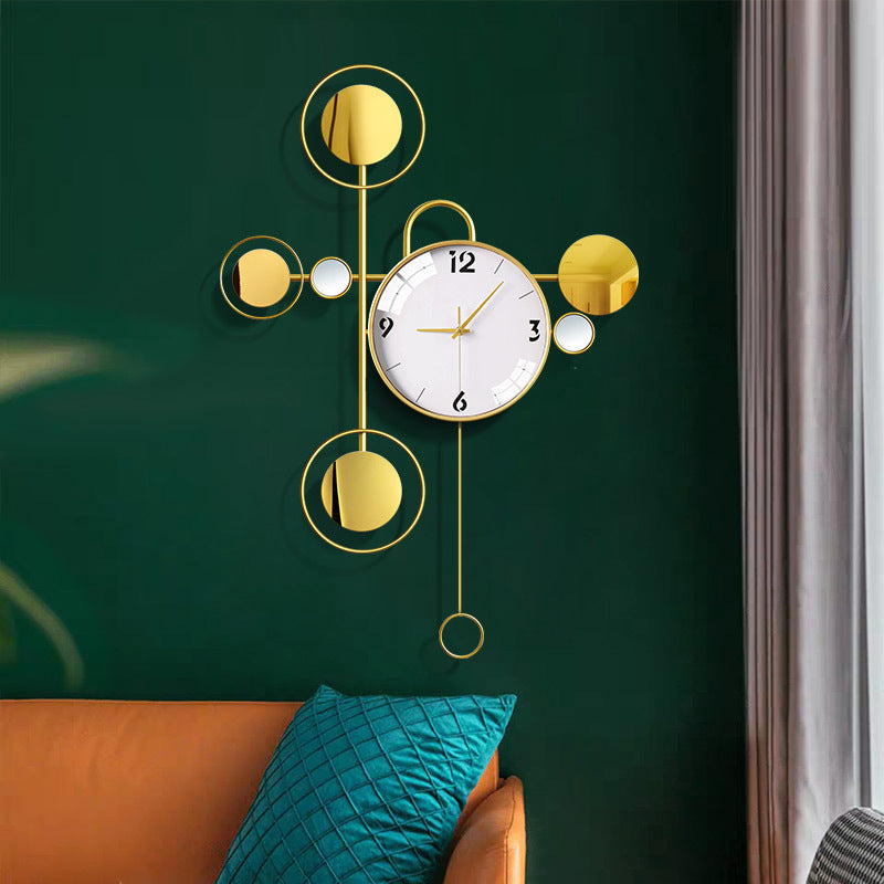 Wall Clock Decoration Household Light Luxury Wall Hanging Modern Living Room Clock - Seasonal Chic Variety