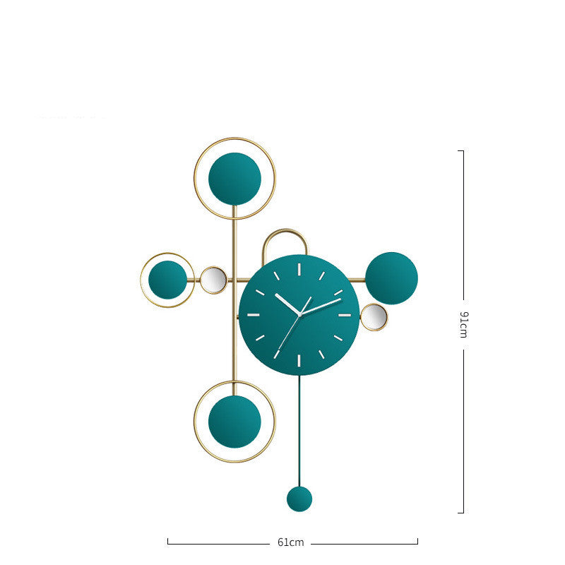 Wall Clock Decoration Household Light Luxury Wall Hanging Modern Living Room Clock - Seasonal Chic Variety