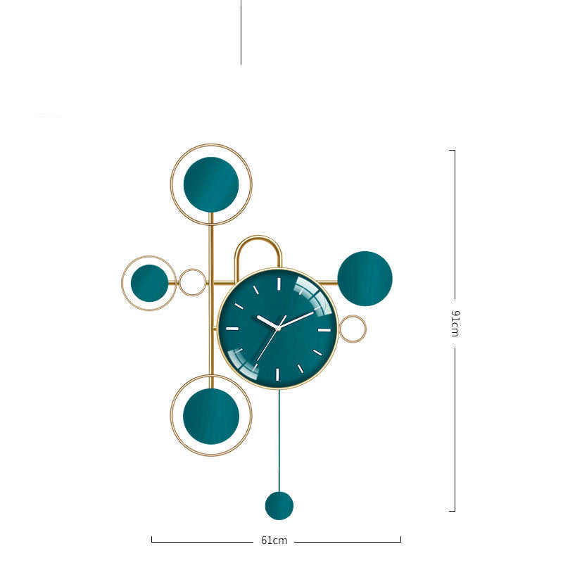 Wall Clock Decoration Household Light Luxury Wall Hanging Modern Living Room Clock - Seasonal Chic Variety