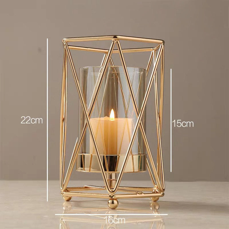 Cavalli Nordic Romantic Light Luxury Candle Holder Decoration Glass Aromatherapy - Seasonal Chic Variety