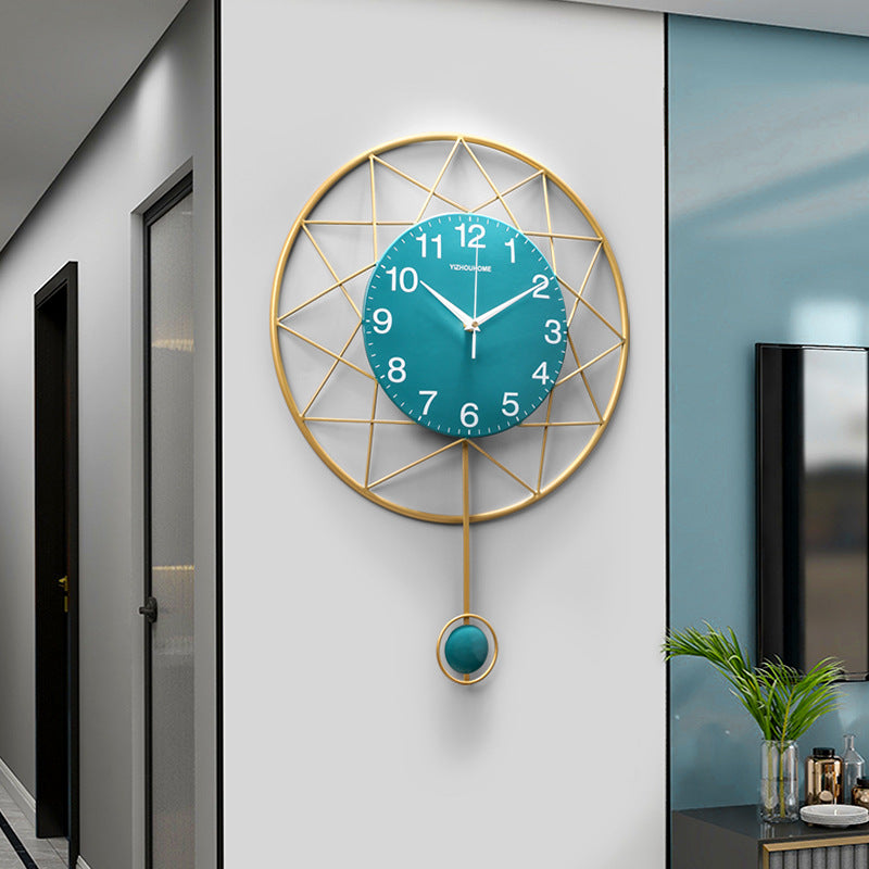 Nordic Wall Clock Creative Living Room - Seasonal Chic Variety