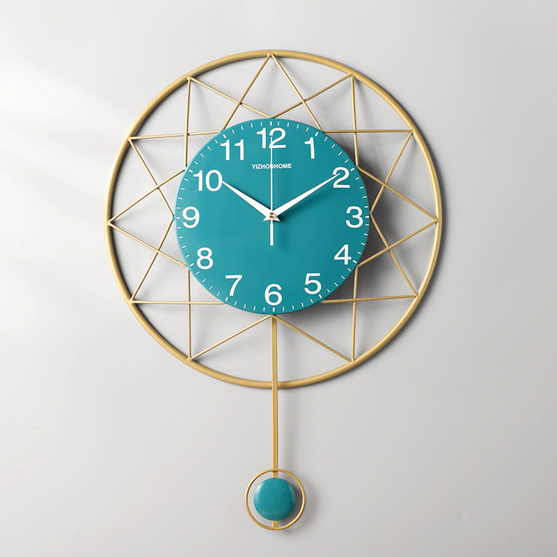 Nordic Wall Clock Creative Living Room - Seasonal Chic Variety