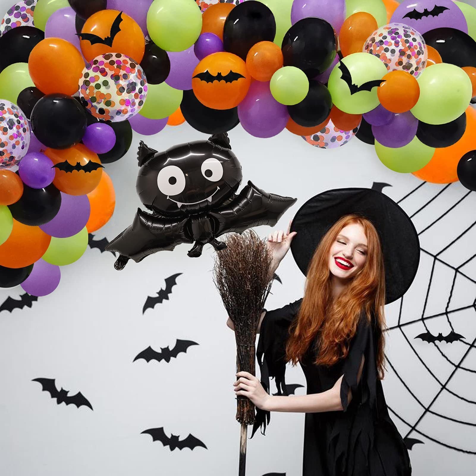 Halloween Balloon Garland Arch Kit Happy Halloween Party Decorations - Seasonal Chic Variety