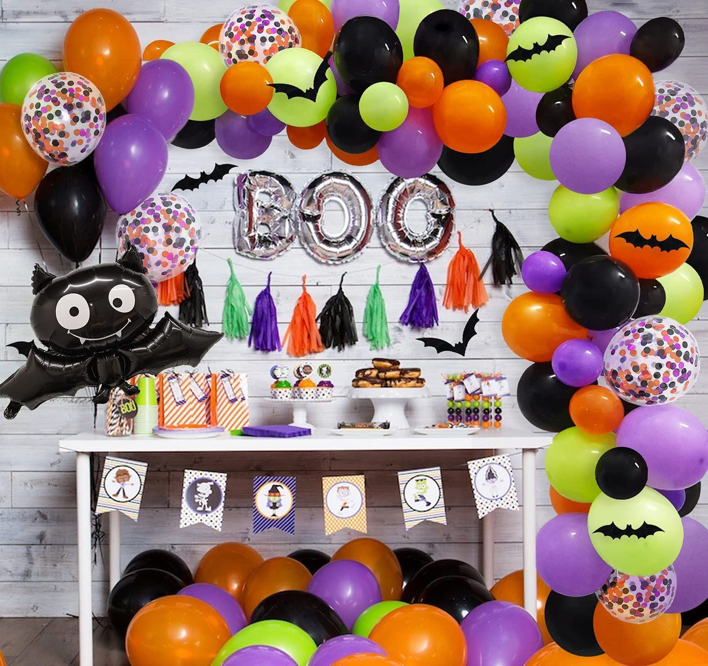 Halloween Balloon Garland Arch Kit Happy Halloween Party Decorations - Seasonal Chic Variety