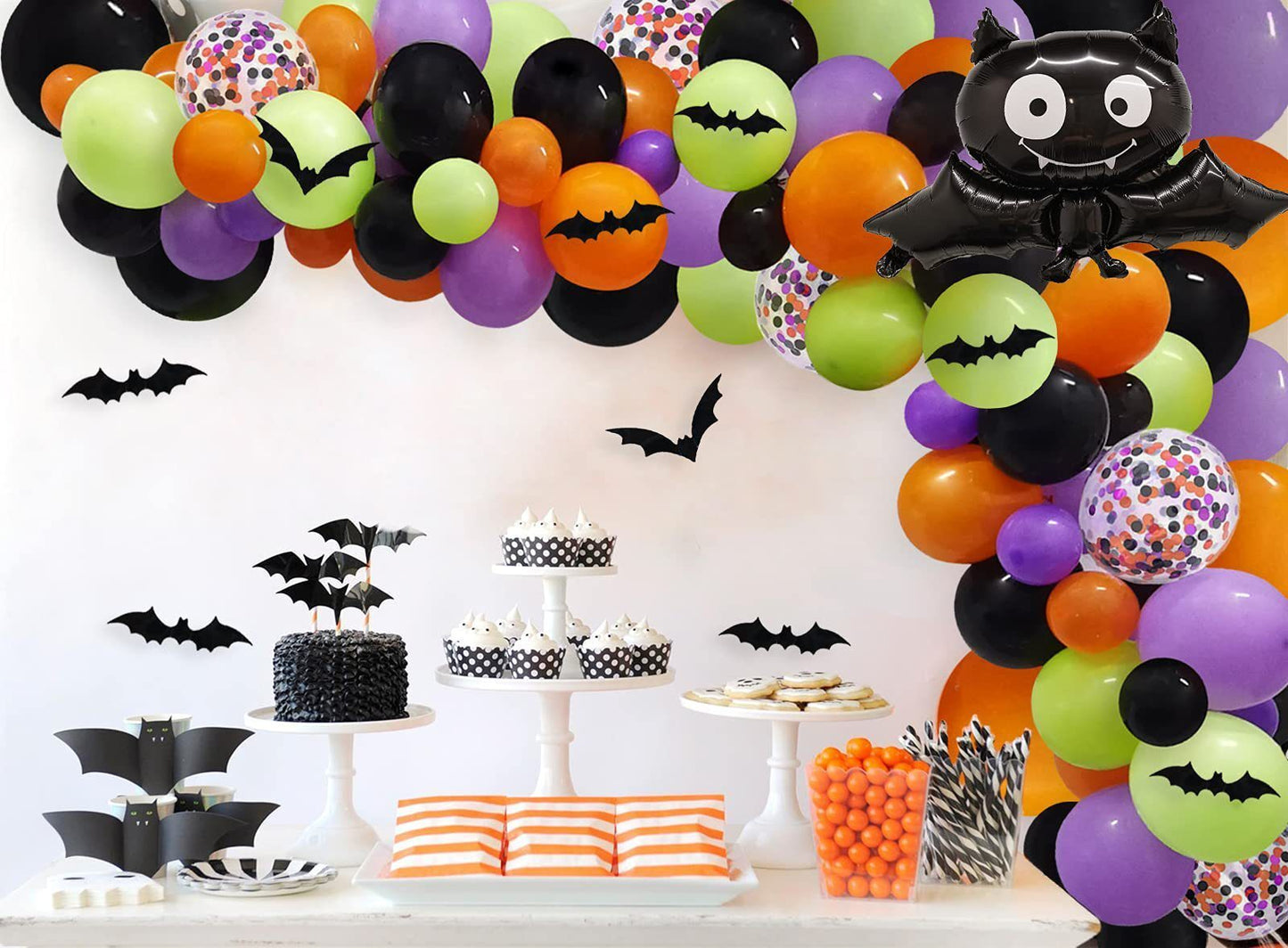 Halloween Balloon Garland Arch Kit Happy Halloween Party Decorations - Seasonal Chic Variety