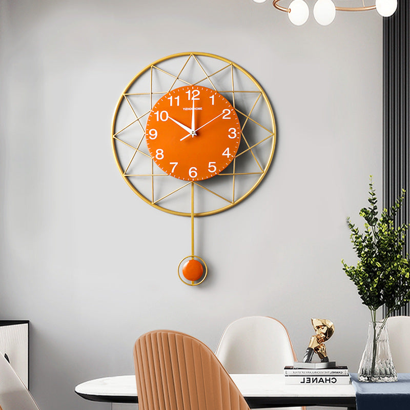 Nordic Wall Clock Creative Living Room - Seasonal Chic Variety